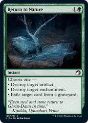 Return to Nature - Innistrad: Midnight Hunt #195 Magic: The Gathering card