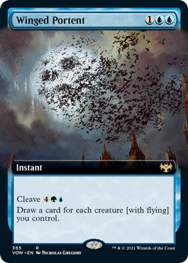 Winged Portent Extended Art