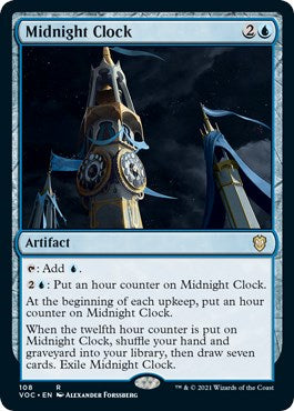 Midnight Clock - Commander: Innistrad: Crimson Vow #108 Magic: The Gathering card