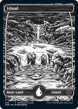 Island (Moonlit Land) (Foil Etched)