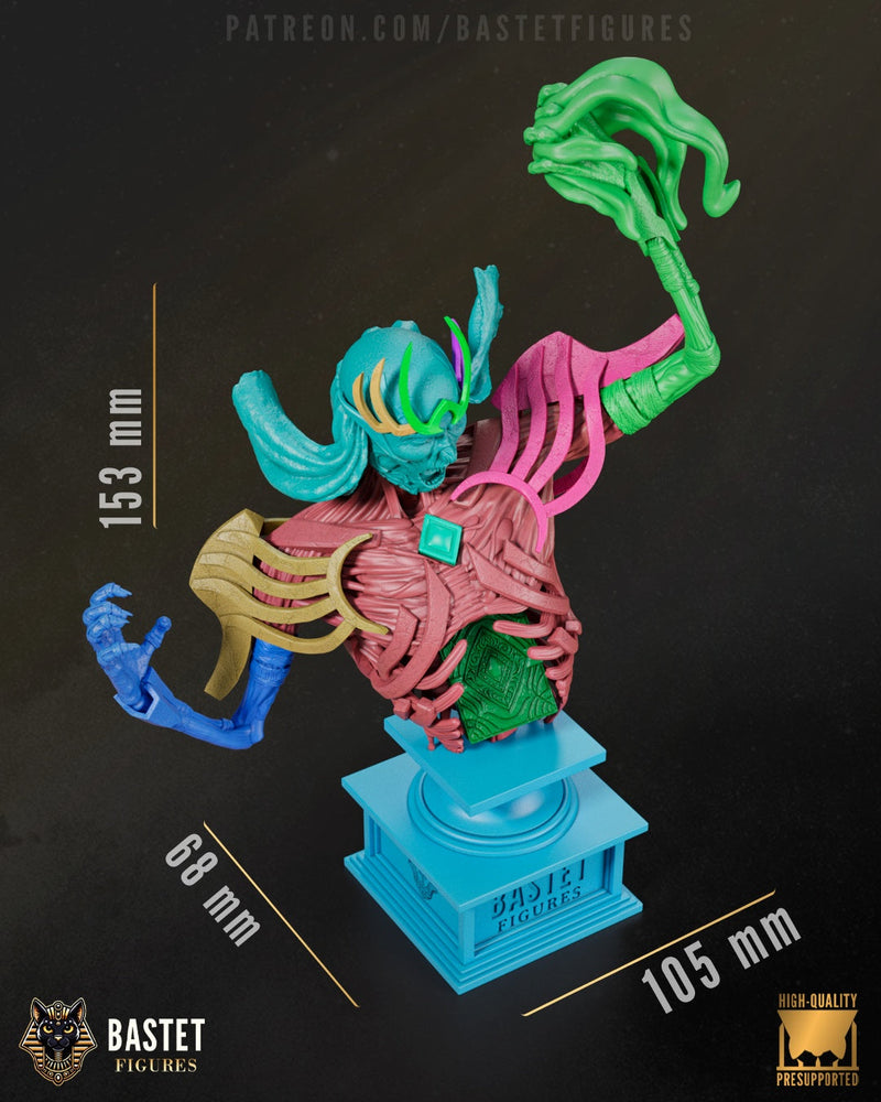 Vecna - The Forgotten Realms - 1:8 Scale Figure, 32mm Miniature & Bust