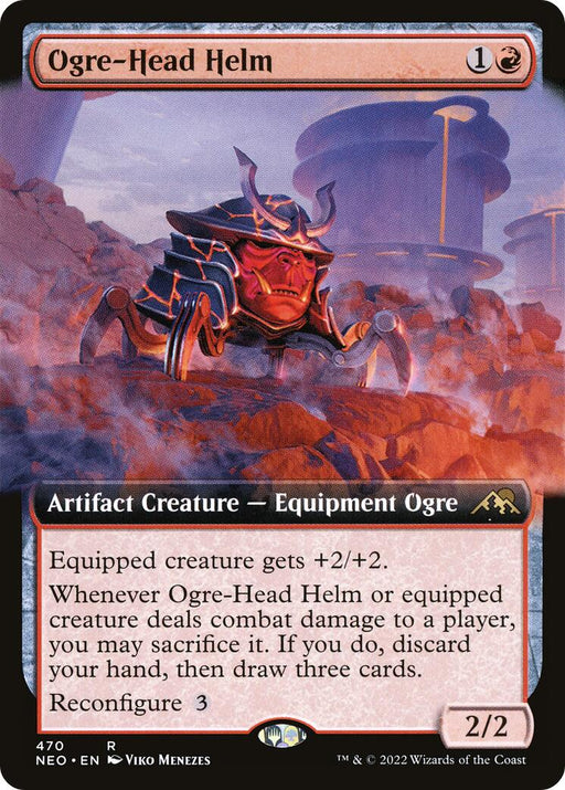 Ogre Head Helm Extended Art