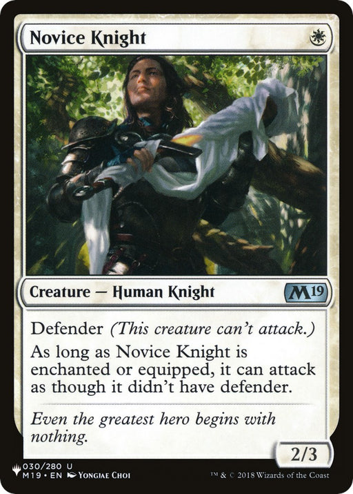 Novice Knight - The List Reprints #030/280 Magic: The Gathering card