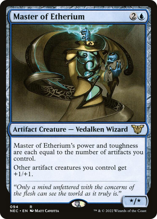 Master of Etherium - Commander: Kamigawa: Neon Dynasty #94 Magic: The Gathering card