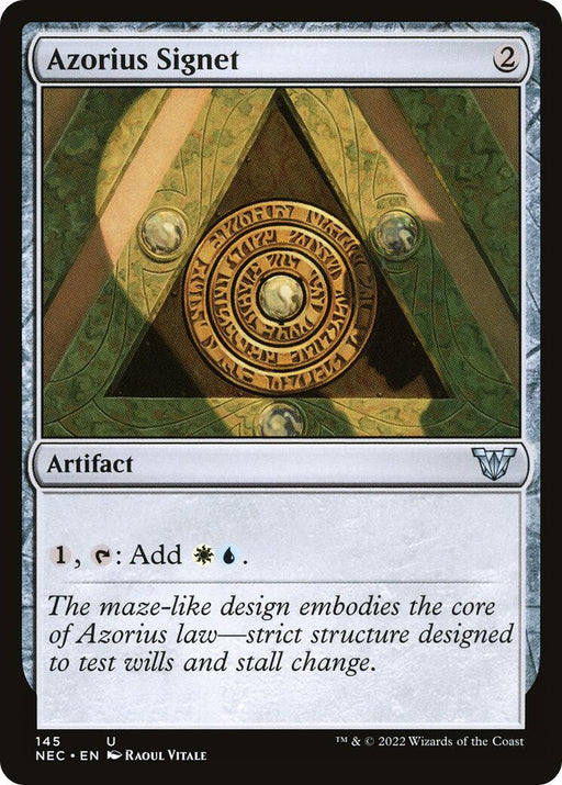 Azorius Signet - Commander: Kamigawa: Neon Dynasty #145 Magic: The Gathering card