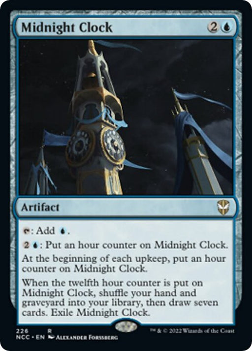 Midnight Clock - Commander: Streets of New Capenna #226 Magic: The Gathering card