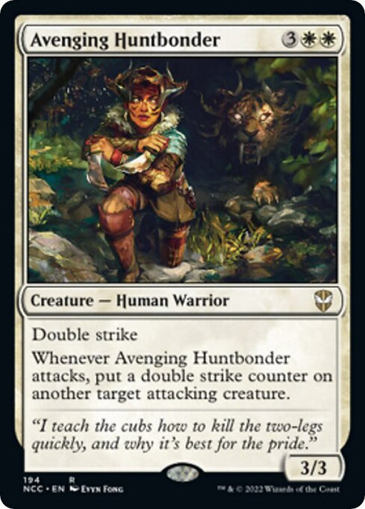 Avenging Huntbonder - Commander: Streets of New Capenna #194 Magic: The Gathering card