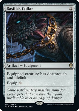 Basilisk Collar - Commander Legends: Battle for Baldur's Gate #300 Magic: The Gathering card
