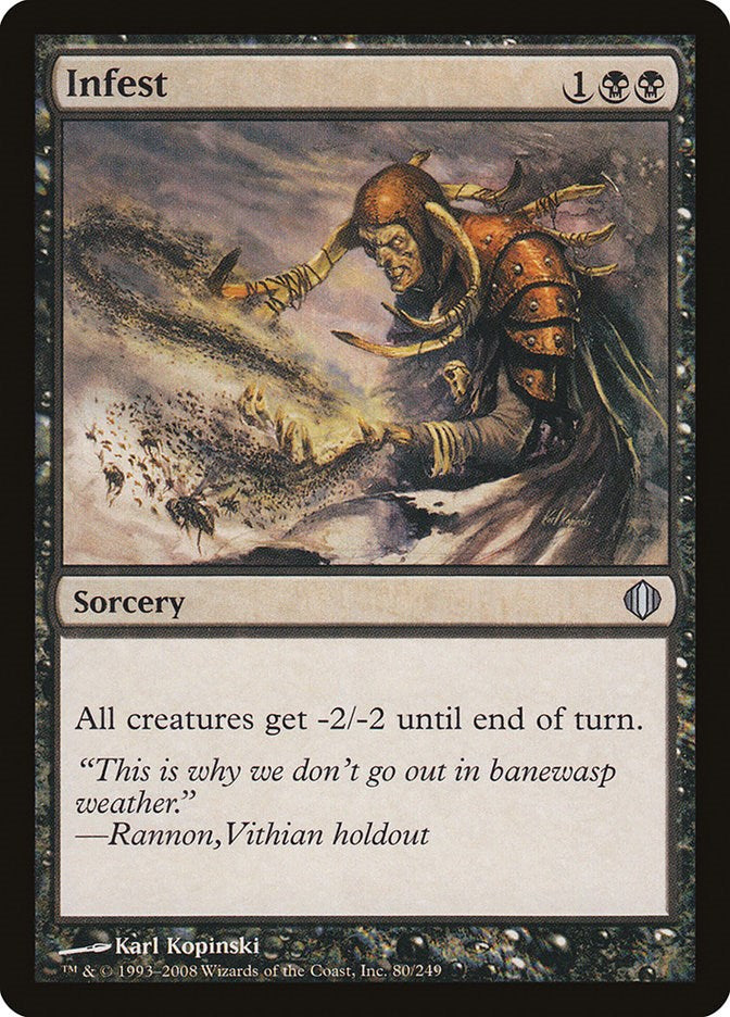 Infest - Shards of Alara #80 Magic: The Gathering card