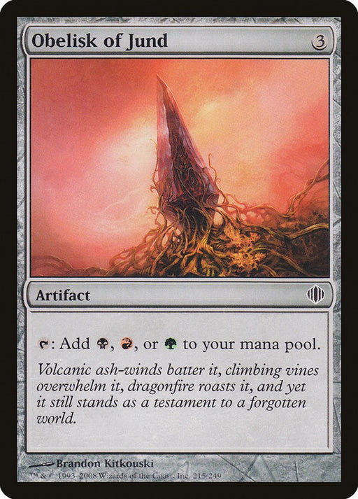 Obelisk of Jund - Shards of Alara #215 Magic: The Gathering card
