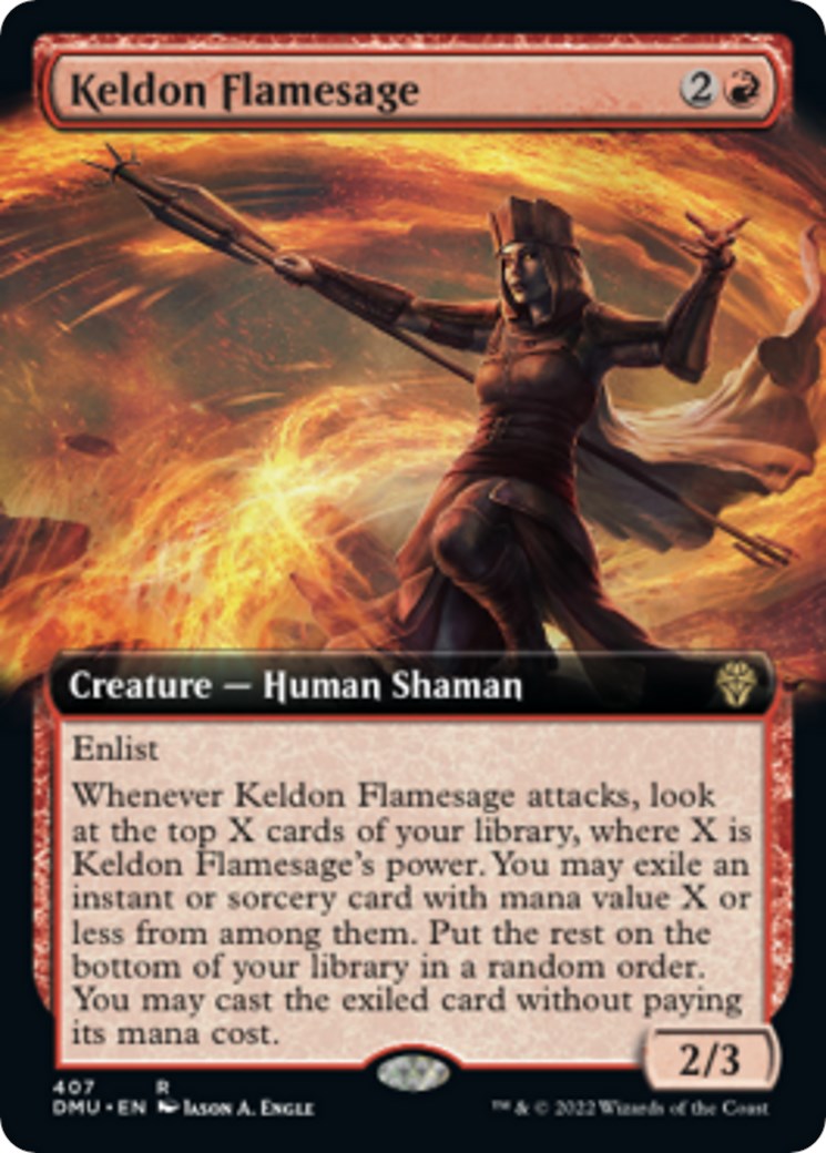 Keldon Flamesage Extended Art