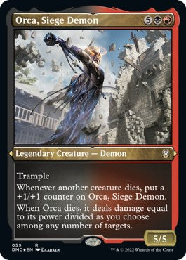 Orca Siege Demon Foil Etched