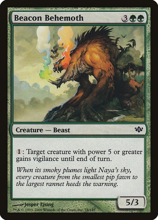 Beacon Behemoth - Conflux #78 Magic: The Gathering card