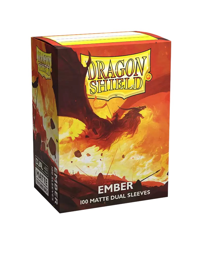 Dragon Shield Dual Matte Standard Sleeves - Ember (100-Pack)