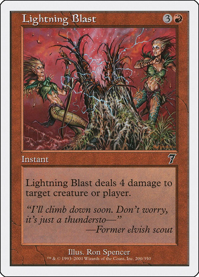 Lightning Blast - 7th Edition #200 Magic: The Gathering card