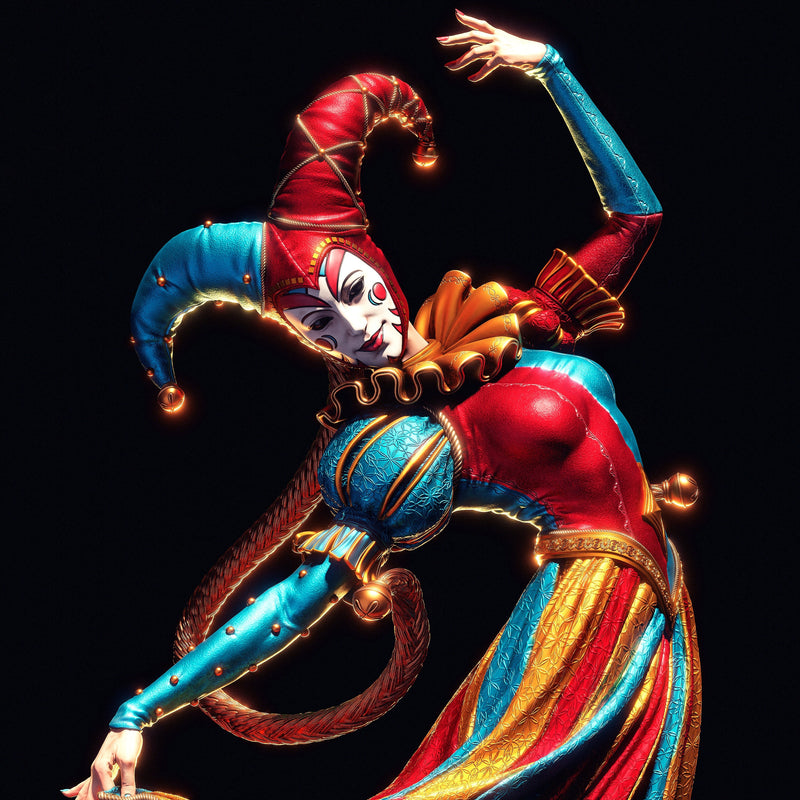 Jester - CA3D Original Art (SFW/NSFW 18+ Only) - 1:6 Scale Figure