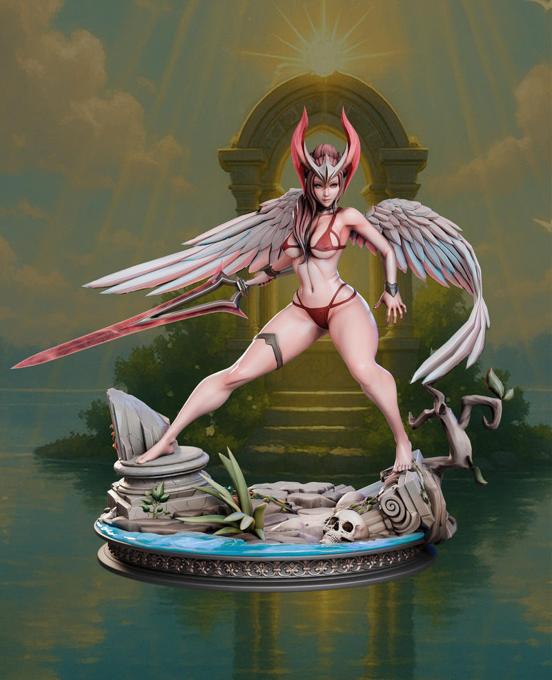 Kaelyn Radiantheart (SFW/NSFW 18+ Only) - Aasimar Fighter - 32mm, 75mm, 1:10 Scale & Bust
