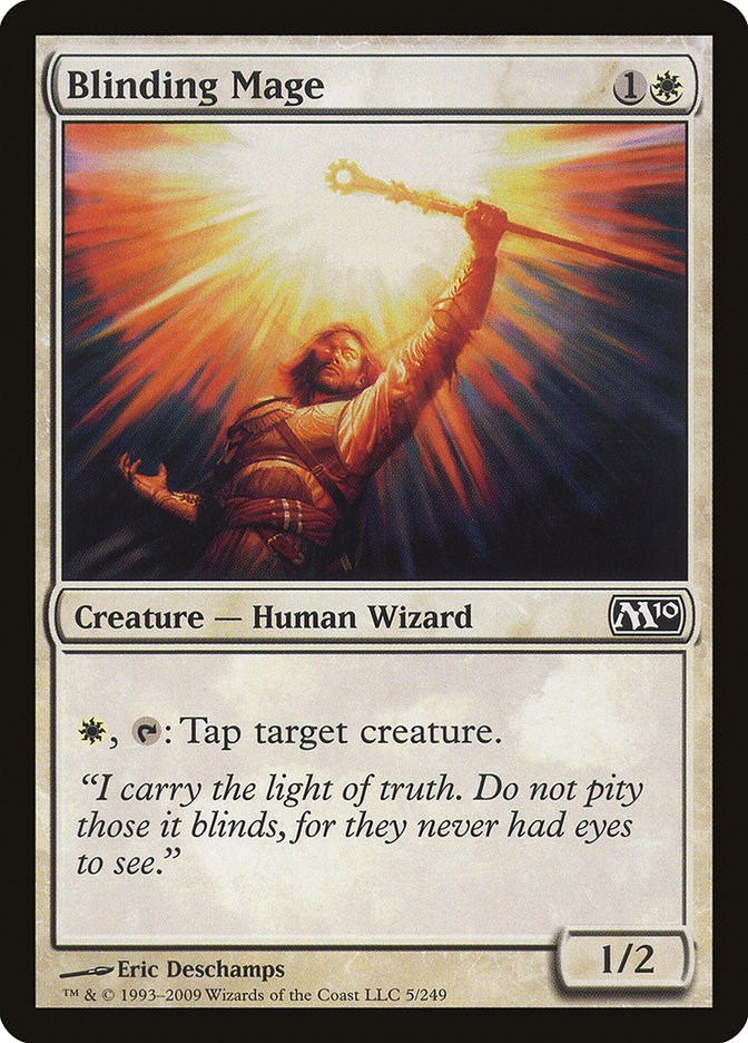 Blinding Mage - Magic 2010 (M10) #5 Magic: The Gathering card