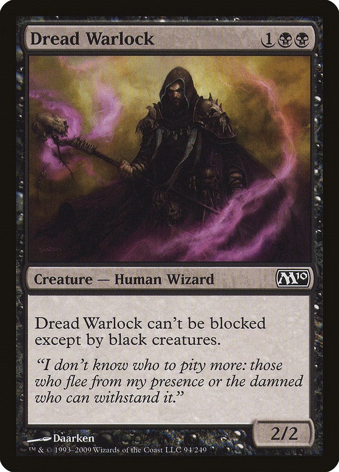 Dread Warlock - Magic 2010 (M10) #94 Magic: The Gathering card