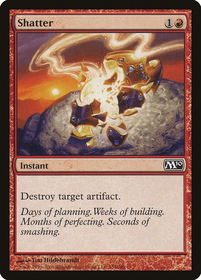 Shatter - Magic 2010 (M10) #155 Magic: The Gathering card