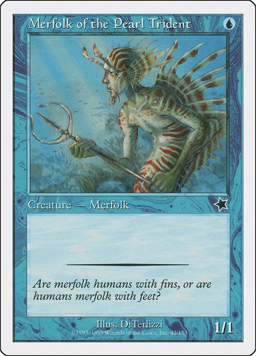 Merfolk of the Pearl Trident - Starter 1999 #42 Magic: The Gathering card