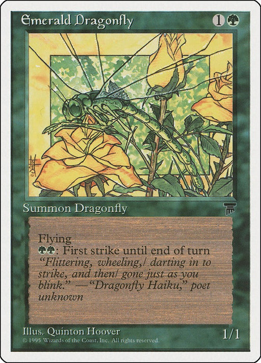 Emerald Dragonfly - Chronicles #63 Magic: The Gathering card