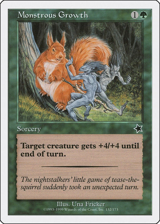 Monstrous Growth - Starter 1999 #132 Magic: The Gathering card