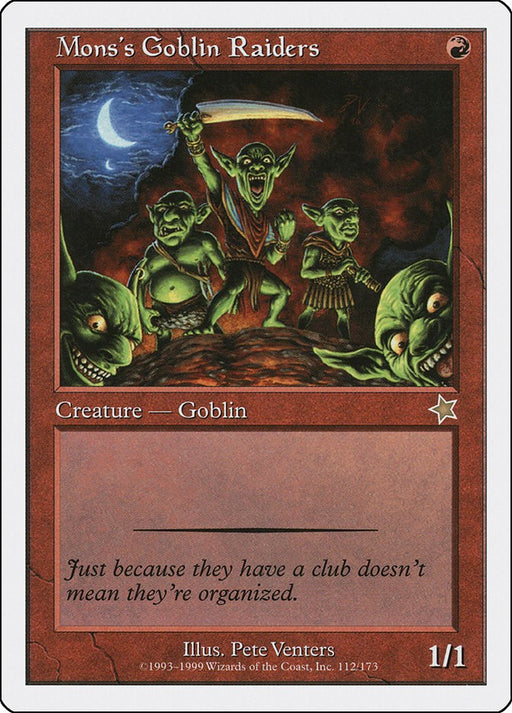 Mons's Goblin Raiders - Starter 1999 #112 Magic: The Gathering card