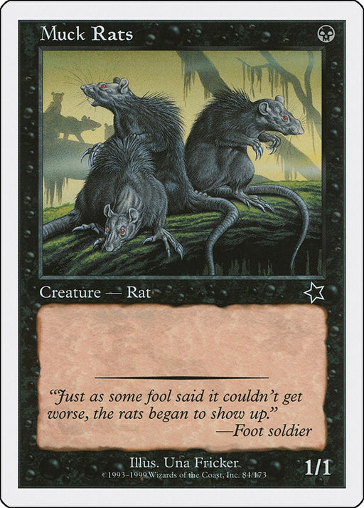 Muck Rats - Starter 1999 #84 Magic: The Gathering card