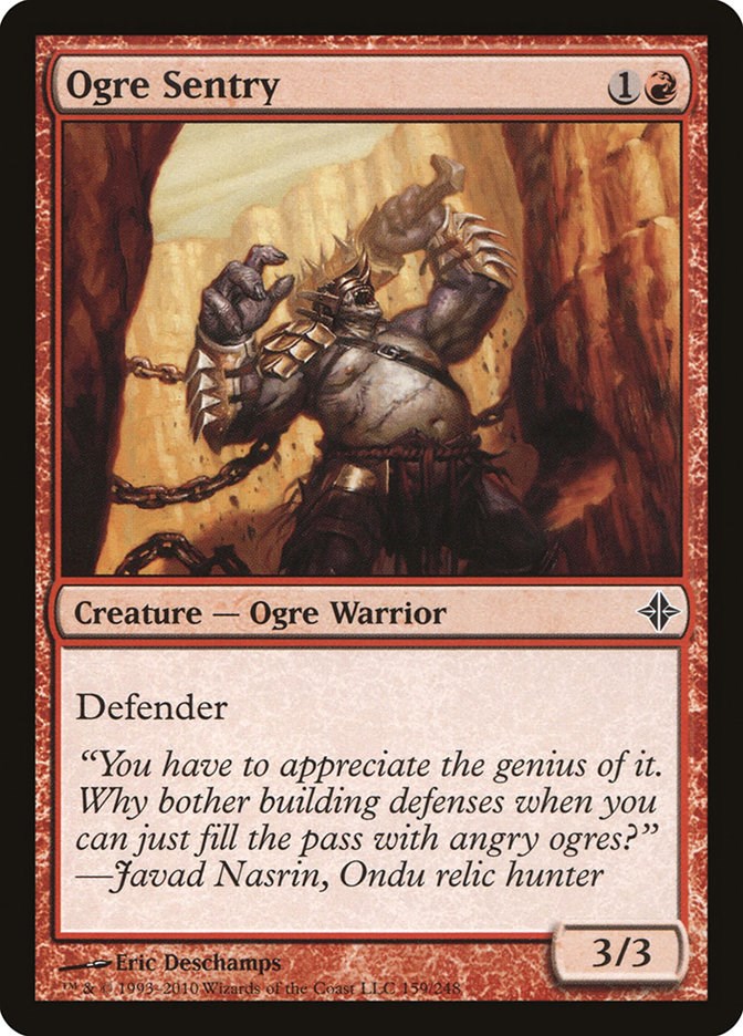 Ogre Sentry - Rise of the Eldrazi #159 Magic: The Gathering card