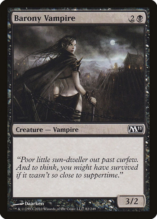 Barony Vampire - Magic 2011 (M11) #82 Magic: The Gathering card
