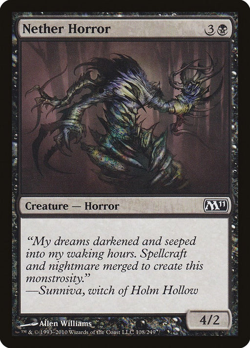 Nether Horror - Magic 2011 (M11) #108 Magic: The Gathering card