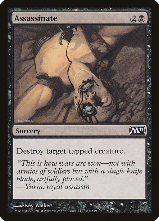 Assassinate - Magic 2011 (M11) #81 Magic: The Gathering card