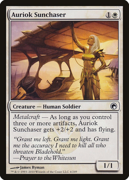 Auriok Sunchaser - Scars of Mirrodin #4 Magic: The Gathering card