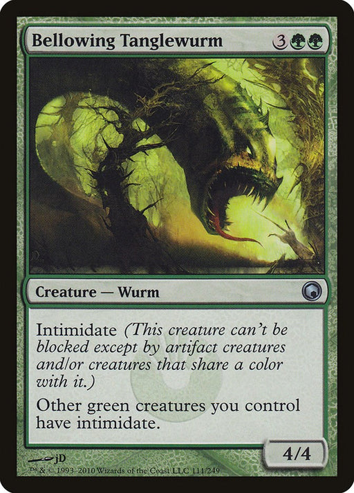 Bellowing Tanglewurm - Scars of Mirrodin #111 Magic: The Gathering card