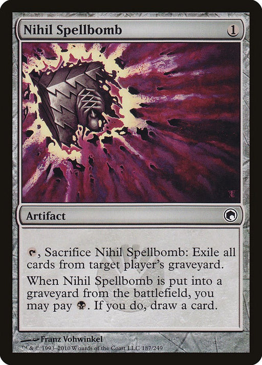 Nihil Spellbomb - Scars of Mirrodin #187 Magic: The Gathering card