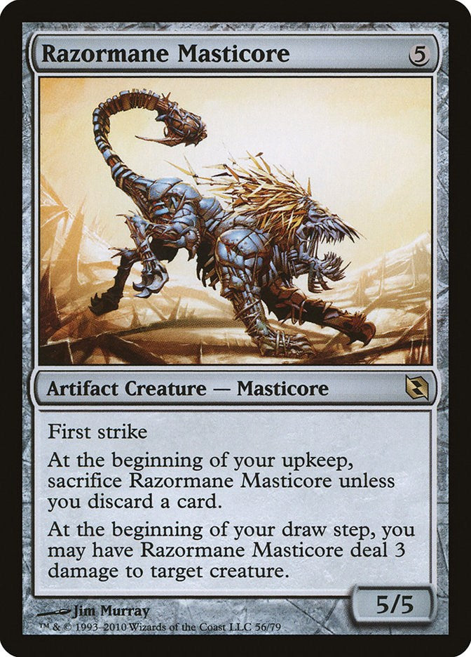 Razormane Masticore - Duel Decks: Elspeth vs. Tezzeret #56 Magic: The Gathering card
