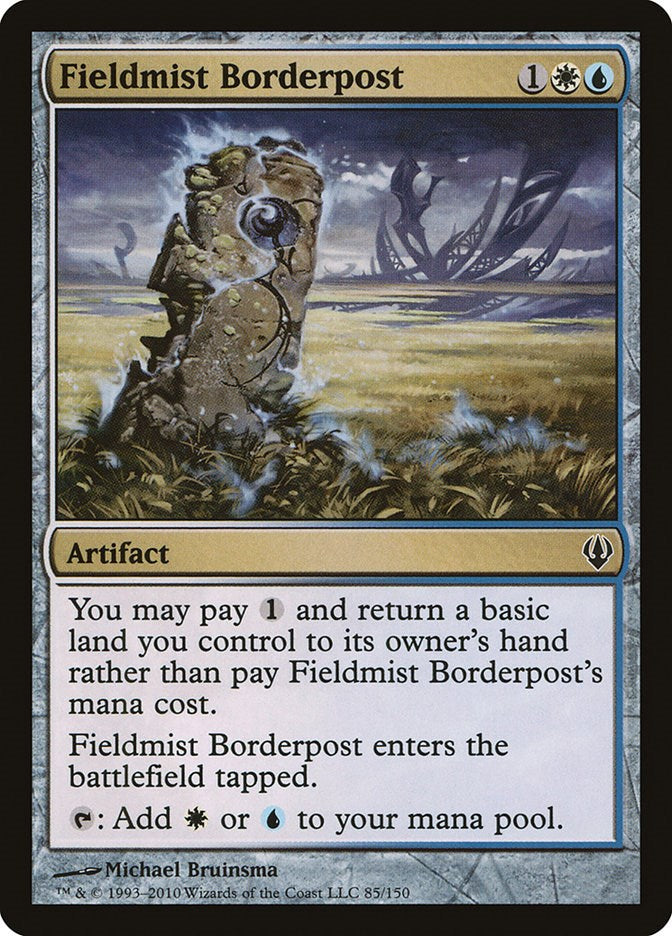 Fieldmist Borderpost - Archenemy #85 Magic: The Gathering card