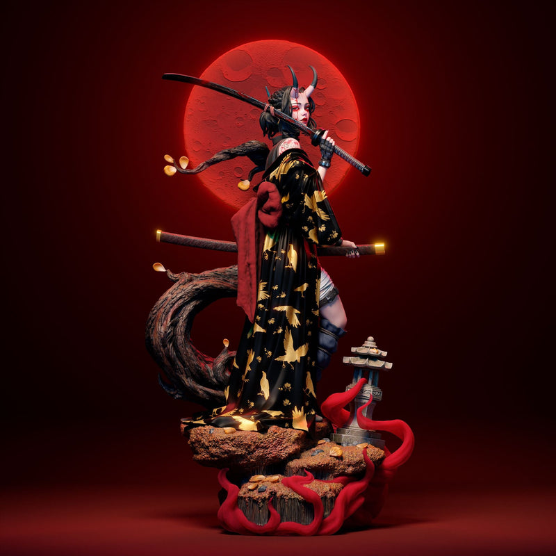 Oni - Oni Mask Bride (SFW/NSFW 18+ Only)- 1:6, 1:9 Figures Scale & Bust