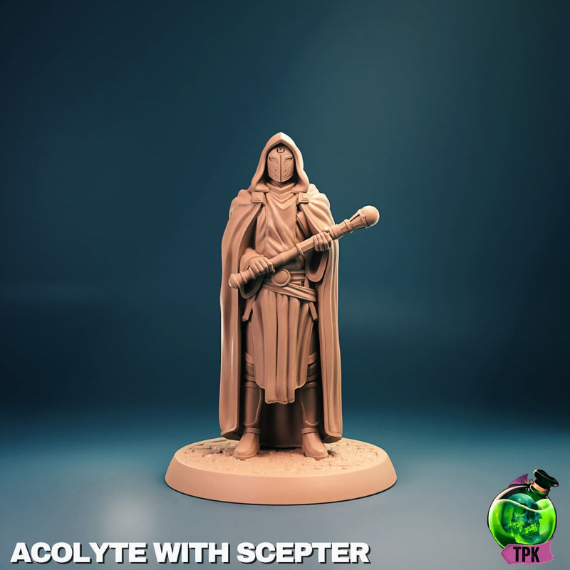 Acolyte – Human Cleric – Resin Tabletop Miniature