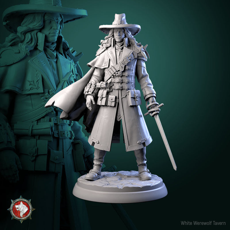 Vampire Hunter Gabriel – Human Monster Slayer Miniature & Bust
