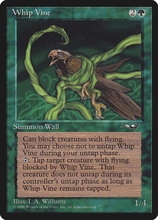 Whip Vine Ensnared Bird