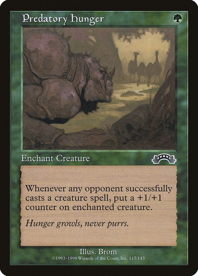 Predatory Hunger - Exodus #117 Magic: The Gathering card