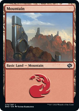 Mountain (275) - The Brothers' War #275 Magic: The Gathering card