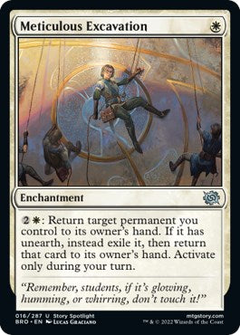 Meticulous Excavation - The Brothers' War #16 Magic: The Gathering card