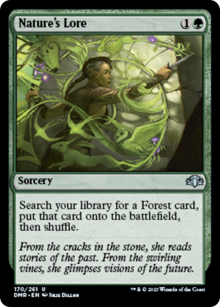 Nature's Lore - Dominaria Remastered #170 Magic: The Gathering card