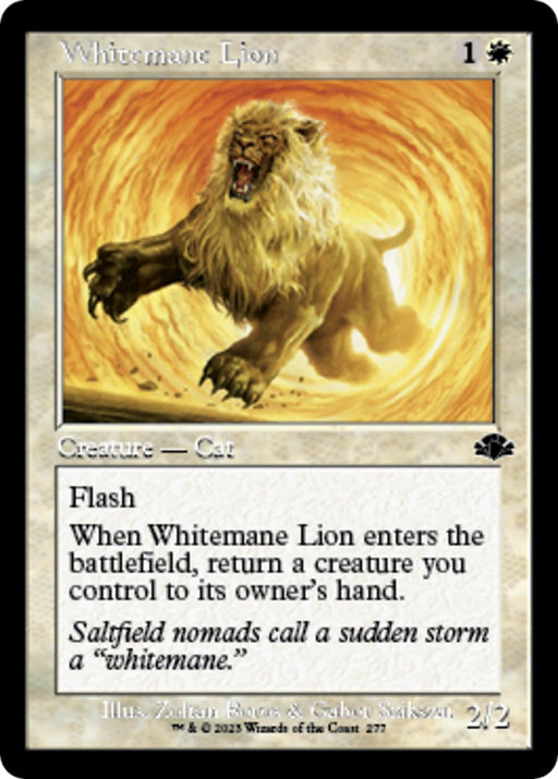 Whitemane Lion Retro Frame