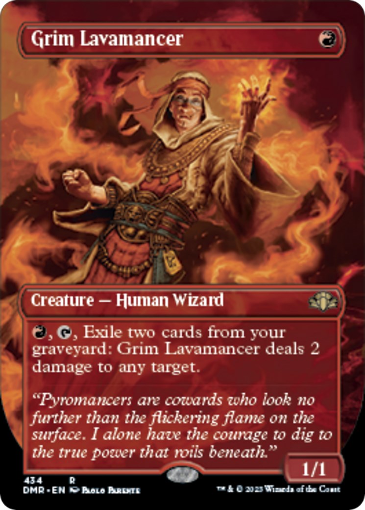 Grim Lavamancer Borderless