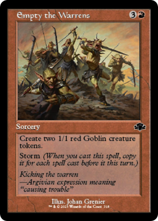 Empty the Warrens Retro Frame