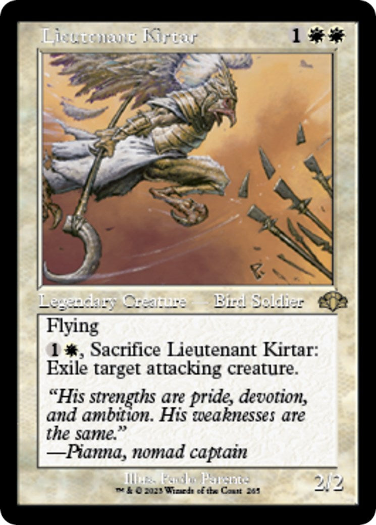 Lieutenant Kirtar Retro Frame